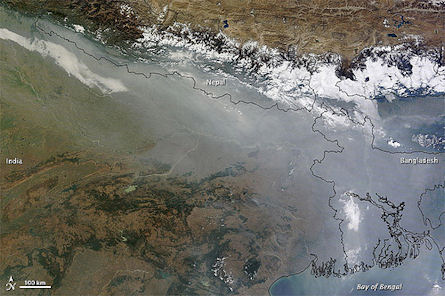air pollution himalaya, haze