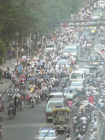air pollution effects, ho chi minh traffic