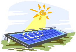 solar panel, sun, clean energy source